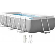 INTEX PRISM FRAME Téglalap alakú medence 300x175x80 cm szűrőrendszerrel 220-240V 26784NP