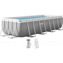 INTEX PRISM FRAME Téglalap alakú medence 400×200×100cm szűrőrendszerrel 220–240V 26788NP