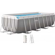 INTEX PRISM FRAME Téglalap alakú medence 400x200x122 cm szűrőrendszerrel 220–240V 26790NP