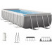 INTEX PRISM FRAME Téglalap alakú medence 488x244x107 cm szűrőrendszerrel 220–240V 26792NP