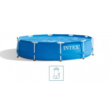 INTEX METAL FRAME Medence 305 × 76 cm szűrőrendszerrel 12V 28202GN