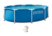 INTEX METAL FRAME Medence 305 × 76 cm szűrőrendszerrel 220–240V 28202ND