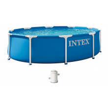 INTEX METAL FRAME Medence 305 × 76 cm szűrőrendszerrel 220–240V 28202ND