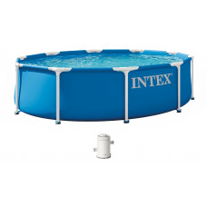 INTEX METAL FRAME Medence 305 × 76 cm szűrőrendszerrel 220–240V 28202ND