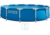 INTEX METAL FRAME Medence 366 x 76 cm 12 V-os szűrőberendezéssel 28212GN