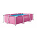 INTEX Rectangular Frame Pink Fémvázas medence, 220 x 150 x 60 cm 28266NP