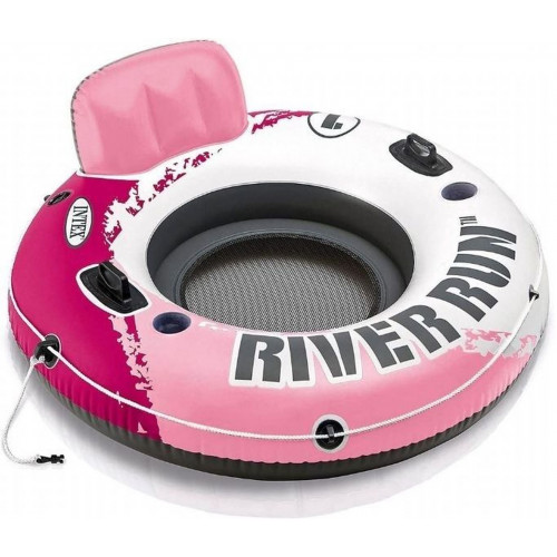 INTEX River Run felfújható úszó fotel, rózsaszín, 135 cm 56824EU