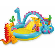 INTEX Dinoland Felfújható játszóközpont 302 x 229 x 112 cm 57135NP