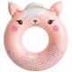 INTEX Cute Animals Tube felfújható úszógumi, 76 cm, macska 59266NP