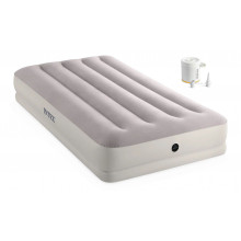 INTEX PRESTIGE MID-RISE TWIN Felfújható ágy USB pumpával 99 × 191 × 30 cm 64177