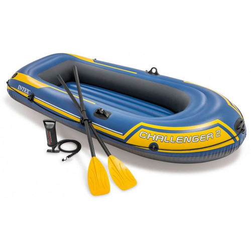 INTEX Challenger 2 Set Felfújható csónak, 236 x 114 x 41 cm 68367NP