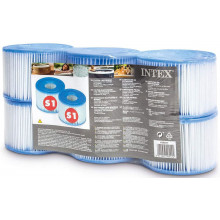 INTEX Whirlpool papírszűrő betét S1, 6 db 29011