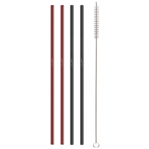 LAMART LT7054 Straw nemesacél szívószálkészlet, 5 db 42003298