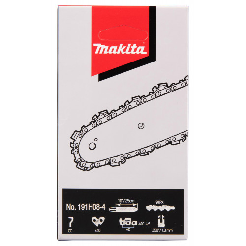 Makita 191H08-4 Fűrészlánc, 25 cm, 1,3 mm, 40 szem, .050", 3/8" = old 196205-9, 511492740