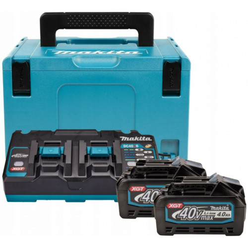 Makita 191U00-8 Akkumulátor és töltő szett Li-ion XGT 40V 2xBL4040+1xDC40RB+Makpac