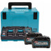 Makita 191U00-8 Akkumulátor és töltő szett Li-ion XGT 40V 2xBL4040+1xDC40RB+Makpac