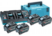 Makita 191U42-2 Akkumulátor és töltő szett Li-ion XGT 40V 4xBL4050F+1xDC40RB+Makpac