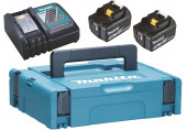 Makita 197624-2 Akkumulátor és töltő szett Li-ion LXT 18V/2x5,0Ah + DC18RC + Makpac