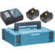 Makita 197624-2 Akkumulátor és töltő szett Li-ion LXT 18V/2x5,0Ah + DC18RC + Makpac