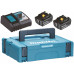Makita 198116-4 Akkumulátor és töltő szett LXT 18V 2xBL1860B + DC18RC + Makpac