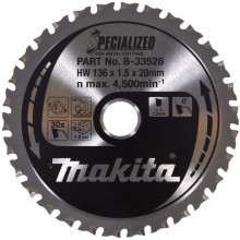 Makita B-33526 Specialized körfűrészlap, 136x20mm 30Z=old B-10615 