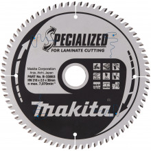 Makita Körfűrészlap LAMINÁLT 216x30 Z72 = old B-29474