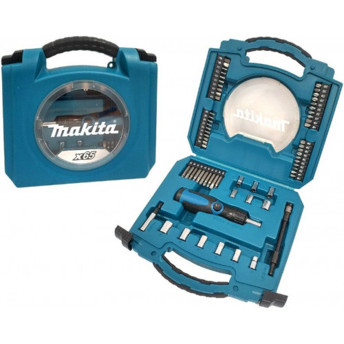 Makita D-42020 Csavarbehajtó bit- és dugókulcs készlet, 65 db