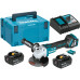 Makita DGA514RTJU Akkus sarokcsiszoló 125mm, Li-ion LXT (2x5,0Ah(18V) Makpac