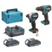 Makita DLX2577V01 Akkus gépszett DDF490+DTD158 Li-ion LXT (2×2,0 Ah/18V), Makpac