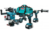 Makita DLX4155TX1 Akkus gépszett DGA504Z+DDF486Z+DTD153Z+DHR243Z (18V/2x5,0Ah) Táska