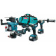 Makita DLX4155TX1 Akkus gépszett DGA504Z+DDF486Z+DTD153Z+DHR243Z (18V/2x5,0Ah) Táska