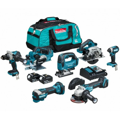 Makita DLX7019TX1 Akkus gépszett DDF486+DGA504+DHS660+DJV182+DKP181+DTD153+DTM52