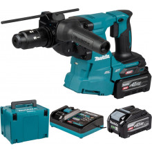 Makita HR012GU201 SDS-PLUS fúró-vésőkalapács AWS XGT (2×4,0 Ah/40V), Makpac