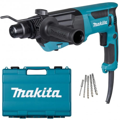 Makita HR2670X3 Elektromos fúró-vésokalapács SDS-Plus (800W/3,0J)+ kofferben