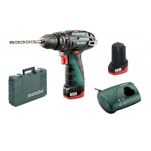 Metabo PowerMaxx SB Basic Ütvefúró-csavarozó (2x2,0Ah/12V) koffer 600385500