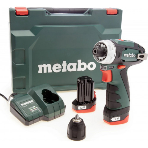 Metabo PowerMaxx BS Basic Akkus fúrócsavarozó (12V/2x2,0Ah) koffer 600984500