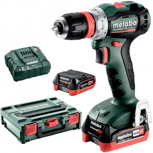 Metabo PowerMaxx BS 12 BL Q Akkus fúrócsavarozó (12V/2x4,0Ah) MetaBox 118 601045800
