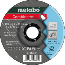 Metabo Combinator Csiszolókorong 125 x 1,9 x 22,23 inox, TF 42 616501000