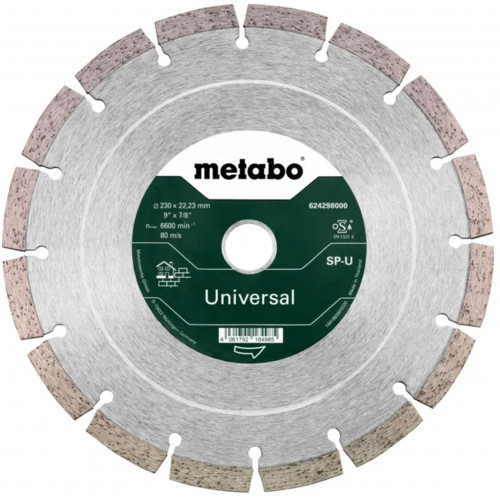 Metabo Gyémánt darabolótárcsa SP - U, 230 x 22,23 mm 624310000 Metabo Gyémánt darabolótárcsa SP - U, 230 x 22,23 mm 624310000