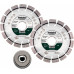 Metabo készlet: 2x gyémánt vágótárcsa 125x22,23mm, "UP" + 1x anya M 14 628582000