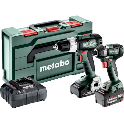 Metabo Combo Set 2.8.2 ( SSD18LT200 BL + BS18L +18V/1x2,0Ah /1x4,0Ah +SC 36) 685193000