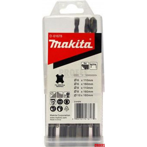 Makita D-61678 SDS-Plus fúrókészlet 5 db-os