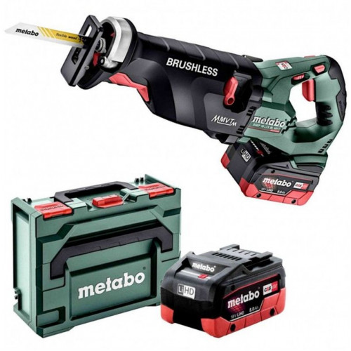 Metabo SSEP 18 LTX BL MVT Akkus kardfűrész (18V/2x8,0Ah) 602258810 SÉÉRÜLT KOFFER