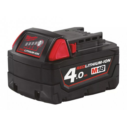 KIÁRUSÍTÁS Milwaukee M18 B4 Redlithium Li-ion 4.0 Ah Akkumulátor 4932430063 ÚJRACSOMAGOLT