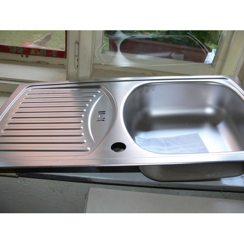 ALVEUS BASIC 150 rozsdamentes mosogatótálca 780x435 mm, leinen 1009298