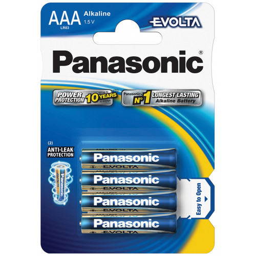 PANASONIC LR03 4BP AAA Evolta alkáli ceruzaelem, 4 db 35049220