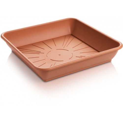 PLASTKON Quattro virágcserép alátét, 16,5 cm, terrakotta 4111655002