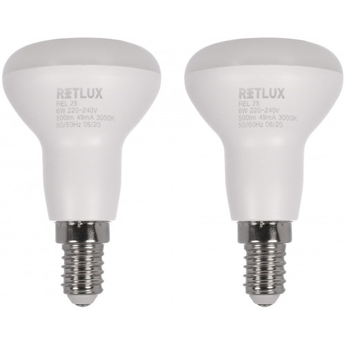 RETLUX REL 28 LED R50 2x6W E14 WW 50004523
