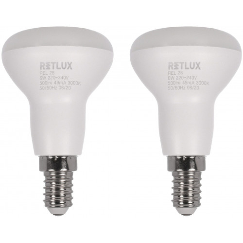 RETLUX REL 28 LED R50 2x6W E14 WW 50004523 RETLUX REL 28 LED R50 2x6W E14 WW 50004523