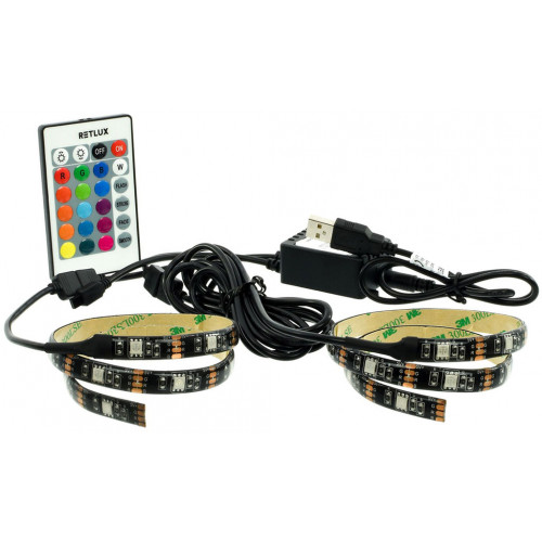 RETLUX RLS 102 USB LED csík, RGB, 30 LED 50004563 RETLUX RLS 102 USB LED csík, RGB, 30 LED 50004563